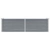 vidaXL Ζαρντινιέρα Υπερυψωμένη Γκρι 160x40x45 εκ. Γαλβανισμ. Χάλυβας