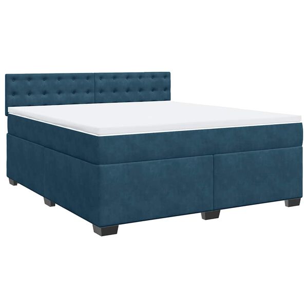 vidaXL &Kappa;&rho;&epsilon;&beta;ά&tau;&iota; Boxspring &mu;&epsilon; &Sigma;&tau;&rho;ώ&mu;&alpha; &Mu;&pi;&lambda;&epsilon; 180x200 &epsilon;&kappa;. &Beta;&epsilon;&lambda;&omicron;ύ&delta;&iota;&nu;&omicron;
