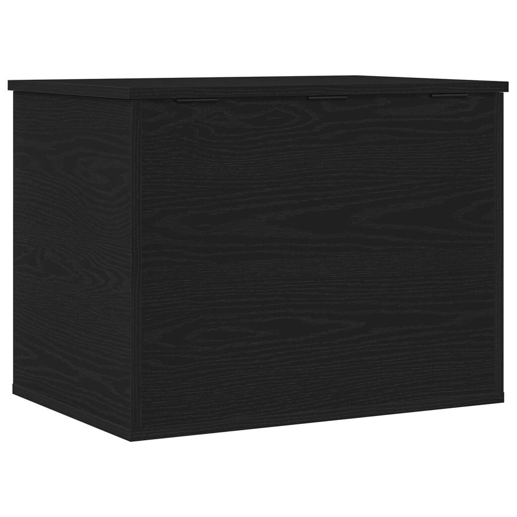 vidaXL Κουτί αποθήκευσης με καπάκι Μαύρη Δρυς 60x42x46 εκ. Κατασκευασμένο ξύλο
