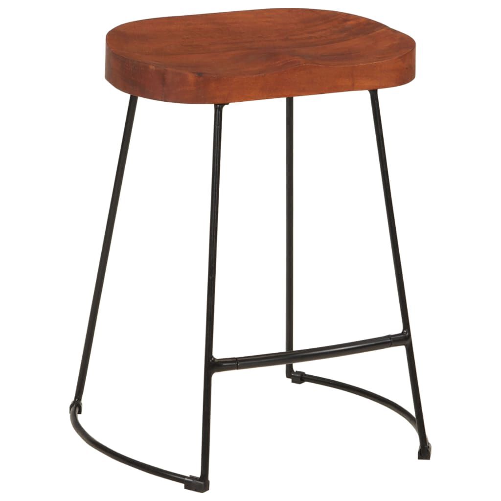 vidaXL Σκαμπό Μπαρ Gavin 2 τεμ. 45 x 38 x 53 εκ. από Μασίφ Ξύλο Μάνγκο