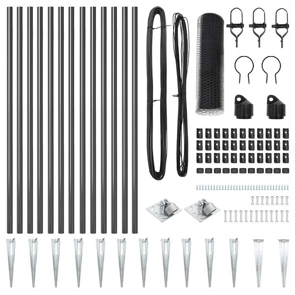 vidaXL &Sigma;&tau;ύ&lambda;&omicron;&sigmaf; &Pi;&epsilon;&rho;&iota;&phi;&rho;ά&xi;&epsilon;&omega;&nu; &Gamma;&kappa;&rho;&iota; 25 x 0,8 &mu; (13 &chi;&iota;&lambda;&iota;&omicron;&sigma;&tau;ά &pi;&lambda;έ&gamma;&mu;&alpha;)