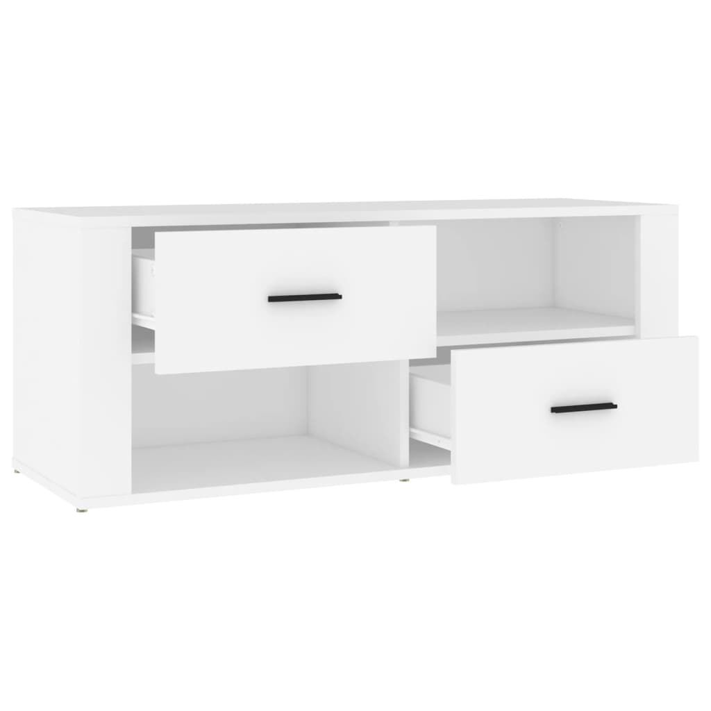 vidaXL Έπιπλο Τηλεόρασης Λευκό 100 x 35 x 40 εκ. Επεξ. Ξύλο