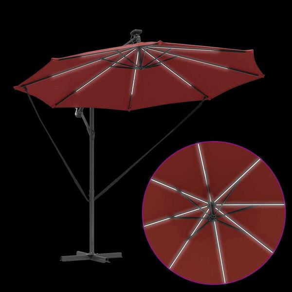 vidaXL Ομπρέλα Cantilever Banana Τερακότα 294 x 294 x 248 cm