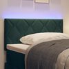 vidaXL LED Κεφαλάρι με φώτα λωρίδας LED Σκούρο πράσινο 100 cm Βελούδο