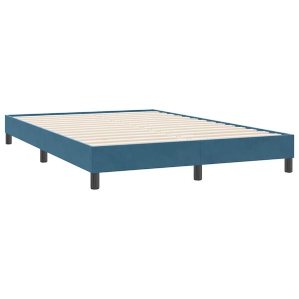 vidaXL Box Spring &kappa;&rho;&epsilon;&beta;ά&tau;&iota; &mu;&epsilon; &sigma;&tau;&rho;ώ&mu;&alpha; &sigma;&kappa;&omicron;ύ&rho;&omicron; &mu;&pi;&lambda;&epsilon; 160x220 cm &Beta;&epsilon;&lambda;&omicron;ύ&delta;&iota;&nu;&omicron;