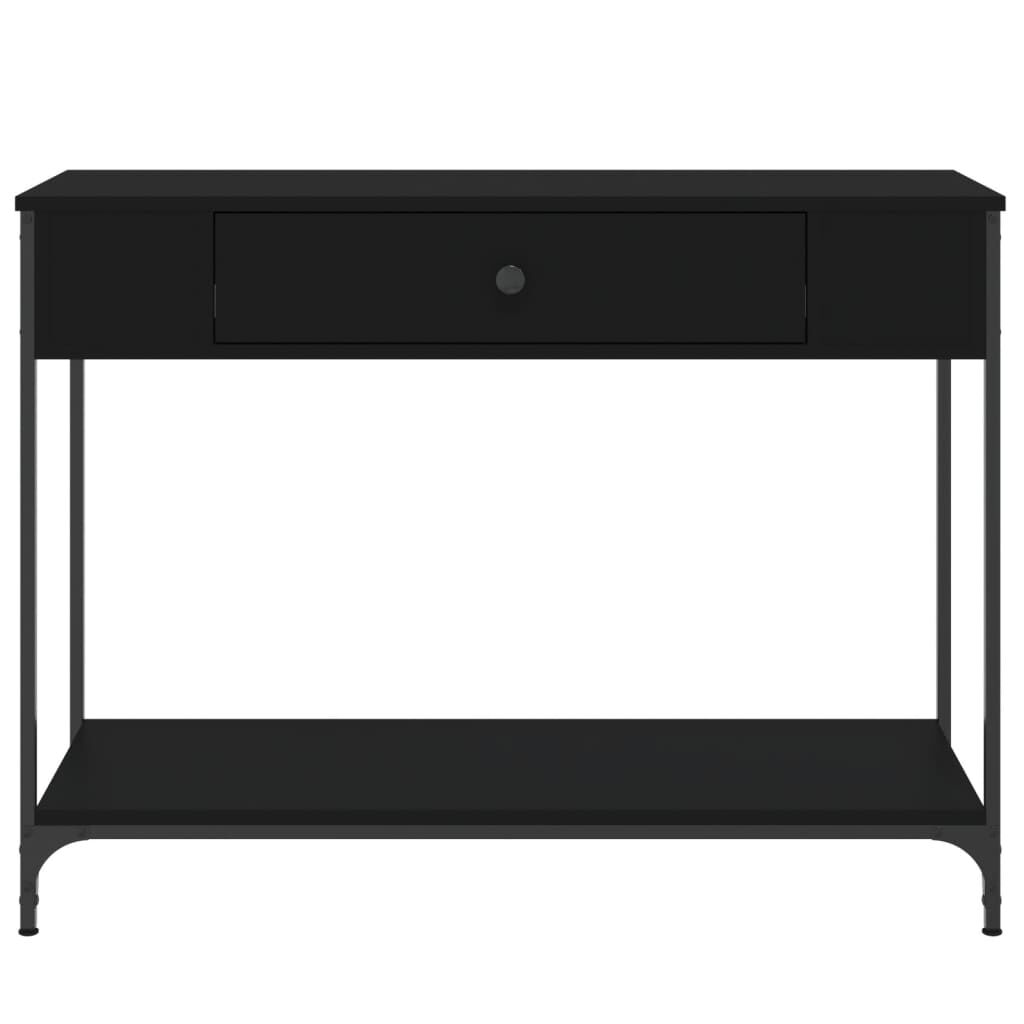 vidaXL Τραπέζι Κονσόλα Μαύρο 100 x 34 x 75 εκ. από Επεξεργ. Ξύλο