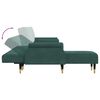 vidaXL Καναπές Κρεβάτι Γωνιακός Σκ. Πράσινο 271x140x70 εκ. Βελούδινος