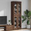 vidaXL Highboard &Kappa;&alpha;&phi;έ &delta;&rho;&upsilon;&sigmaf; 60 x 35 x 182 &epsilon;&kappa;. &Epsilon;&pi;&epsilon;&xi;&epsilon;&rho;&gamma;&alpha;&sigma;&mu;έ&nu;&omicron; &xi;ύ&lambda;&omicron;