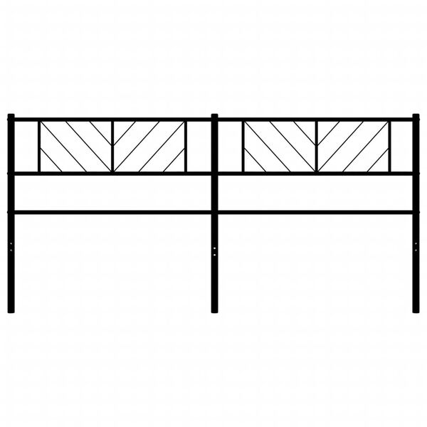 vidaXL Κεφαλάρι Μαύρο 200 εκ. Μεταλλικό