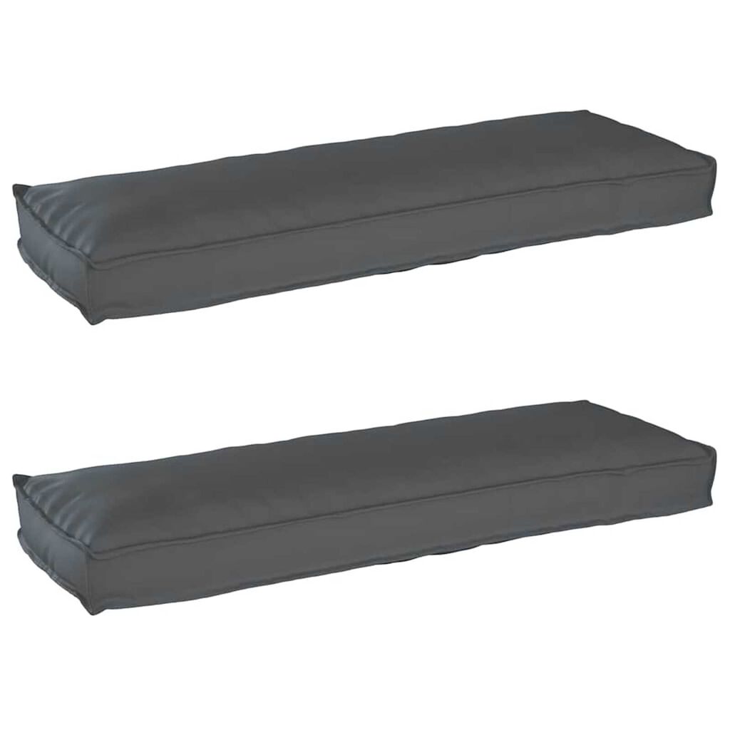 vidaXL Σετ Μαξιλαριών Πάγου 2 pcs Ανθρακί 120 x 40 x 8 εκ