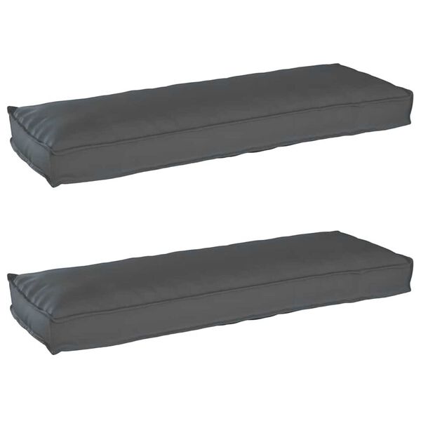 vidaXL Σετ Μαξιλαριών Πάγου 2 pcs Ανθρακί 120 x 40 x 8 εκ