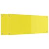 vidaXL Πίσω Πάνελ Κουζίνας 2 pcs Κίτρινο 100 x 40 cm σκληρυμένο γυαλί