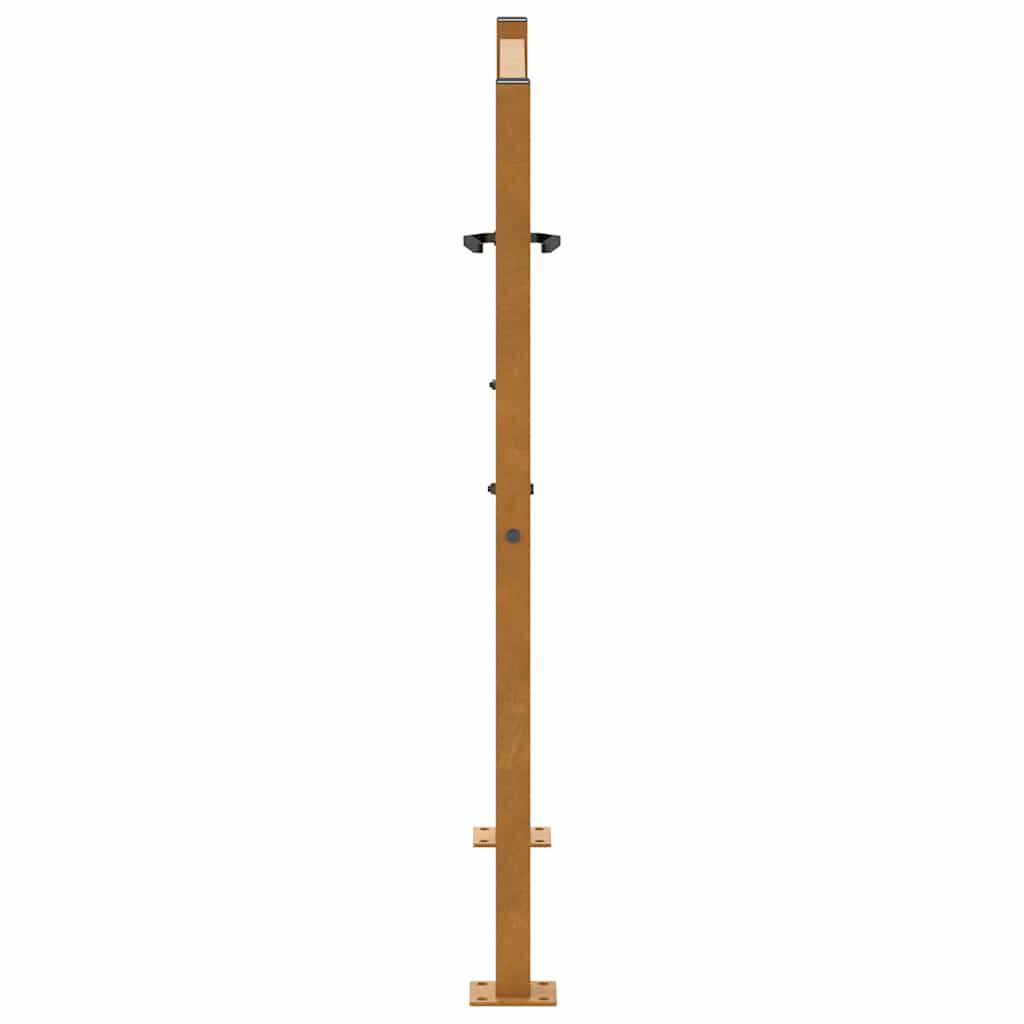 vidaXL Πύλη κήπου 105x105 cm από χάλυβα με φύλλα καιρικές συνθήκες