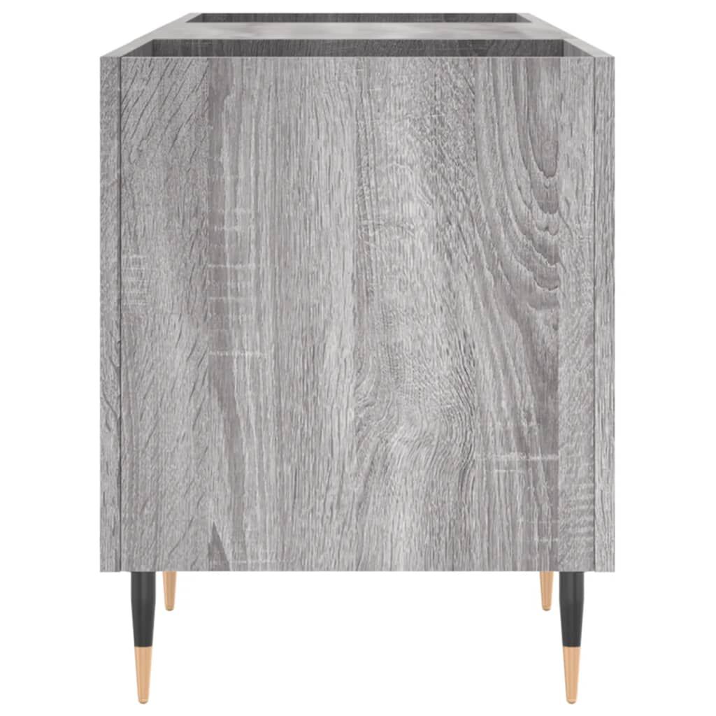 vidaXL Δισκοθήκη Γκρι Sonoma 121 x 38 x 48 εκ. από Επεξεργασμένο Ξύλο