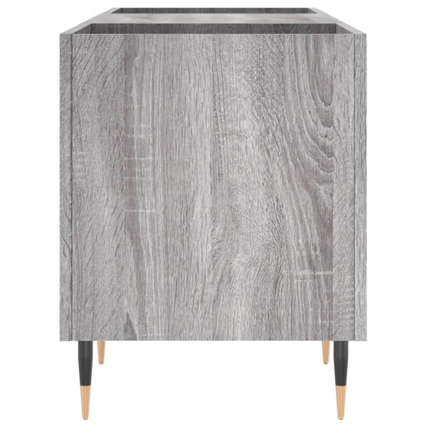 vidaXL Δισκοθήκη Γκρι Sonoma 121 x 38 x 48 εκ. από Επεξεργασμένο Ξύλο
