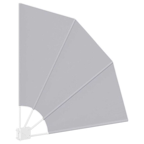 vidaXL Αδιάφανο σκίαστρο μπαλκονιού Γκρι 115 x 115 εκ ύφασμα