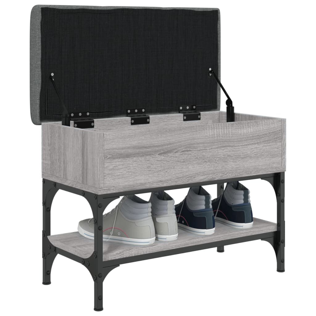 vidaXL Παπουτσοθήκη Γκρι Sonoma 62x32x45 εκ. από Επεξεργασμένο Ξύλο