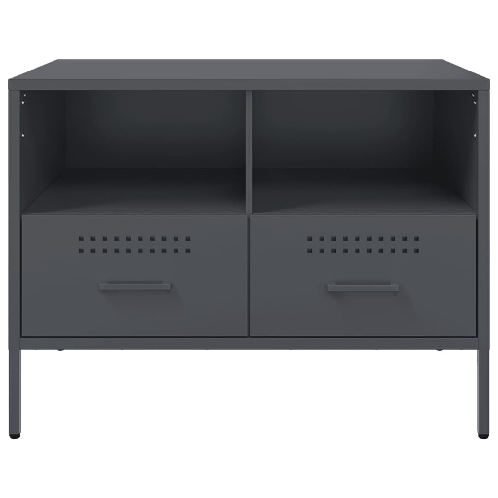 vidaXL Έπιπλο Τηλεόρασης Ανθρακί 68x39x50,5 εκ. από Χάλυβα