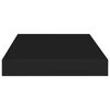 vidaXL Ράφια Τοίχου 2 τεμ. Μαύρα 40x23x3,8 εκ. MDF