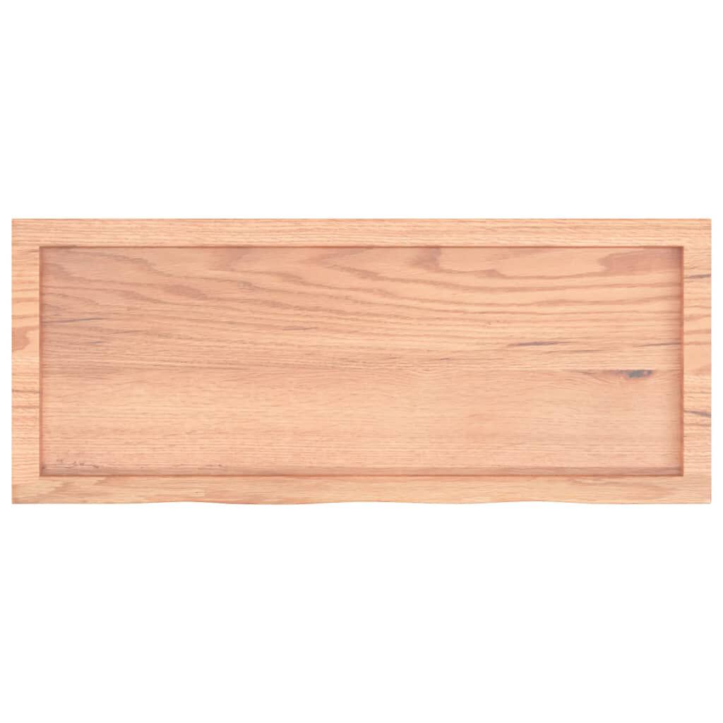 vidaXL Πάγκος Μπάνιου Αν. Καφέ 100x40x(2-4) εκ. Επεξεργ. Μασίφ Ξύλο