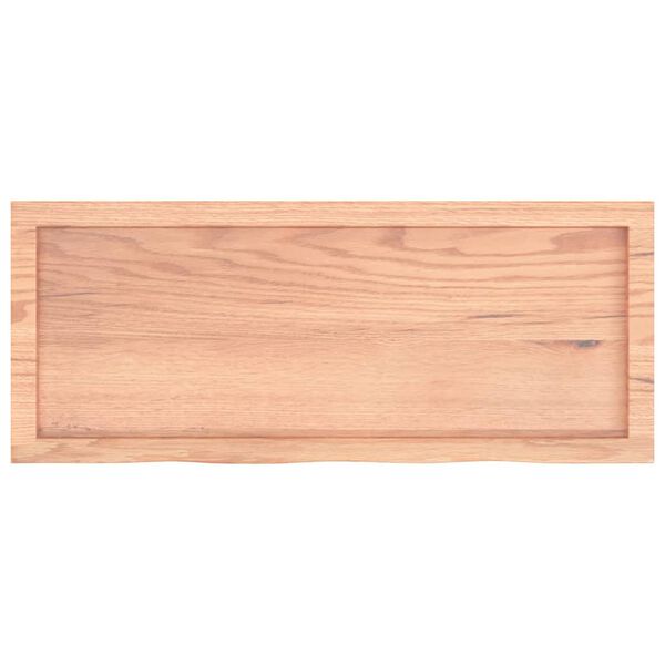 vidaXL Πάγκος Μπάνιου Αν. Καφέ 100x40x(2-4) εκ. Επεξεργ. Μασίφ Ξύλο