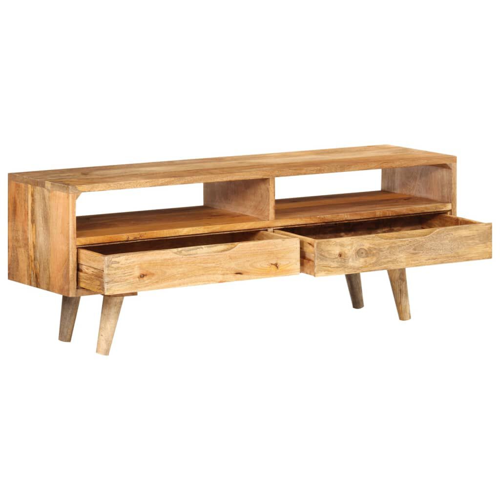 vidaXL Έπιπλο Τηλεόρασης 110x30x41 εκ. από Μασίφ Ξύλο Μάνγκο