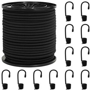 vidaXL &Sigma;&chi;&omicron;&iota;&nu;&iota;ά Bungee &mu;&epsilon; &Gamma;ά&nu;&tau;&zeta;&omicron;&upsilon;&sigmaf; 4 mm &Mu;&alpha;ύ&rho;&omicron; PP &kappa;&alpha;&iota; &kappa;&alpha;&omicron;&upsilon;&tau;&sigma;&omicron;ύ&kappa;