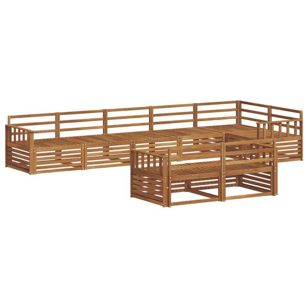 vidaXL &Sigma;&epsilon;&iota;&rho;ά &Kappa;&alpha;&nu;&alpha;&pi;έ &Epsilon;&xi;&omega;&tau;&epsilon;&rho;&iota;&kappa;&omicron;ύ 8 pcs &Phi;&upsilon;&sigma;&iota;&kappa;ό &Sigma;&tau;&epsilon;&rho;&epsilon;ό &Xi;ύ&lambda;&omicron; &Alpha;&kappa;&alpha;&kappa;ί&alpha;&sigmaf;