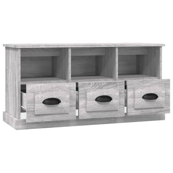 vidaXL Έπιπλο Τηλεόρασης Γκρι Sonoma 100x35x50 εκ. Επεξεργασμένο Ξύλο