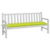vidaXL Μαξιλάρι Πάγκου Κήπου Αν. Πράσινο 180x50x7 εκ. Ύφασμα Oxford