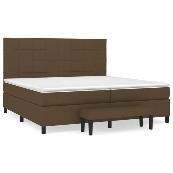 vidaXL &Kappa;&rho;&epsilon;&beta;ά&tau;&iota; Boxspring &mu;&epsilon; &Sigma;&tau;&rho;ώ&mu;&alpha; &Sigma;&kappa;&omicron;ύ&rho;&omicron; &Kappa;&alpha;&phi;έ 200x200 &epsilon;&kappa;. &Upsilon;&phi;&alpha;&sigma;&mu;ά&tau;&iota;&nu;&omicron;