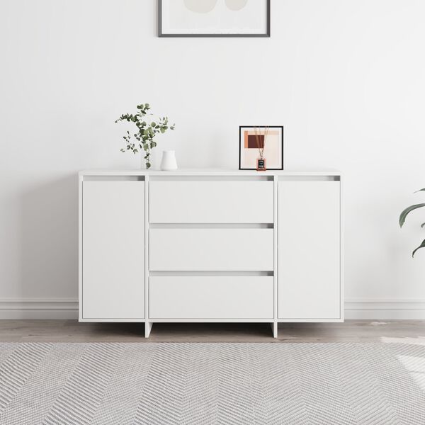 vidaXL Κονσόλα Λευκή 120x41x75 εκ. Κατασκευασμένη από Συνθετικό Ξύλο