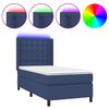 vidaXL &Kappa;&rho;&epsilon;&beta;ά&tau;&iota; Boxspring &mu;&epsilon; &Sigma;&tau;&rho;ώ&mu;&alpha; & LED &Mu;&pi;&lambda;&epsilon; 80x200 &epsilon;&kappa;. &Upsilon;&phi;&alpha;&sigma;&mu;ά&tau;&iota;&nu;&omicron;