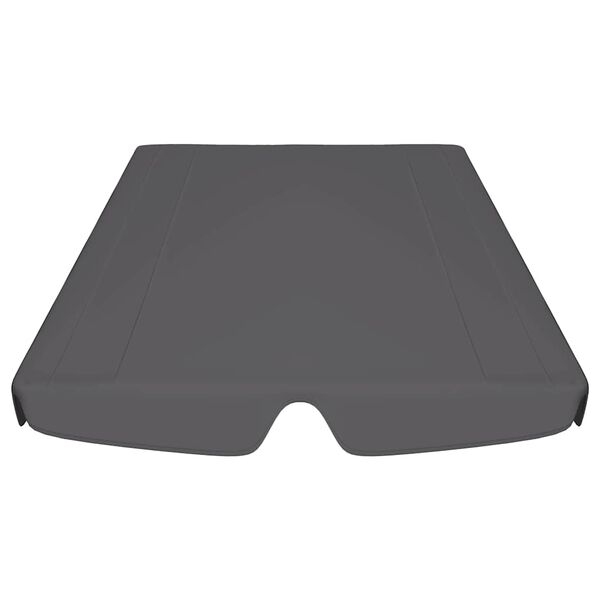 vidaXL Πανί Ανταλλακτικό για Κούνια Κήπου Ανθρακί 188/168 x 145/110εκ.