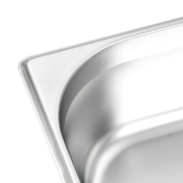 vidaXL Λεκάνες Gastronorm 4 τεμ. GN 1/2 100 χιλ. από Ανοξείδωτο Ατσάλι