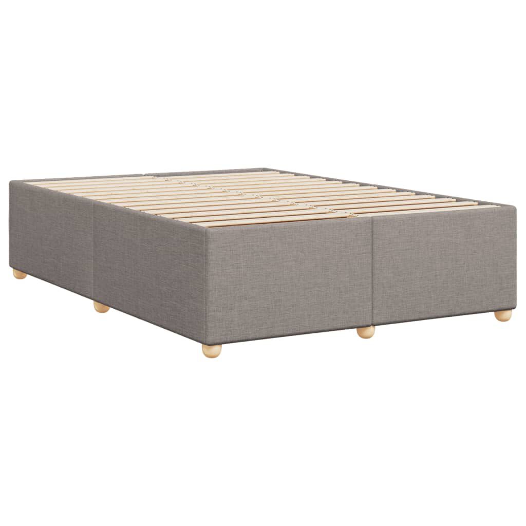vidaXL Σκελετός Κρεβατιού Χωρίς Στρώμα Taupe 160x200 εκ. Υφασμάτινο