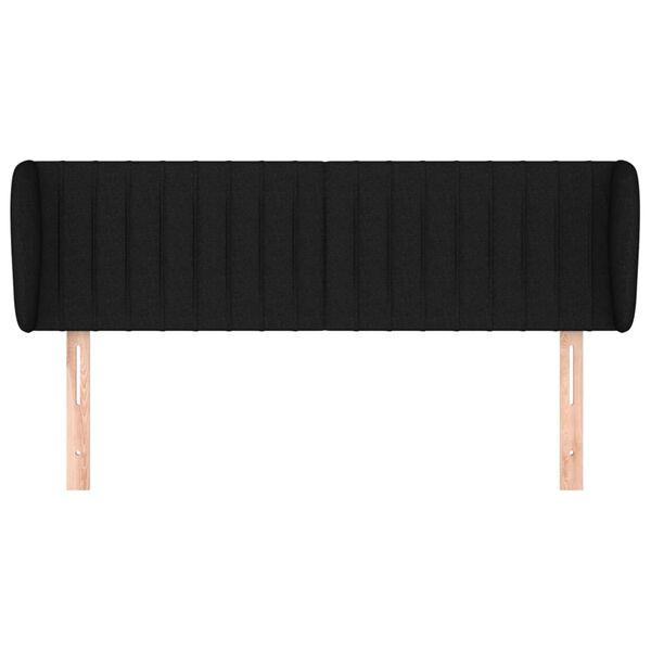 vidaXL Κεφαλάρι με Πτερύγια Μαύρο 147 x 23 x 78/88 εκ. Υφασμάτινο