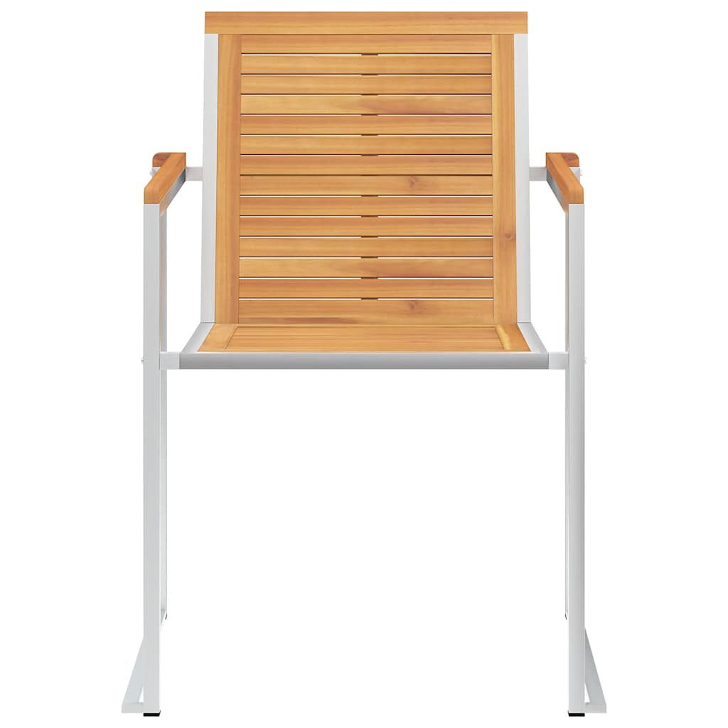 vidaXL Καρέκλες Κήπου 8 τεμάχια από Μασίφ Ξύλο Teak με Μαξιλάρια
