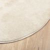 vidaXL Χαλί Oviedo με Κοντό Πέλος Μπεζ Ø 280 εκ.