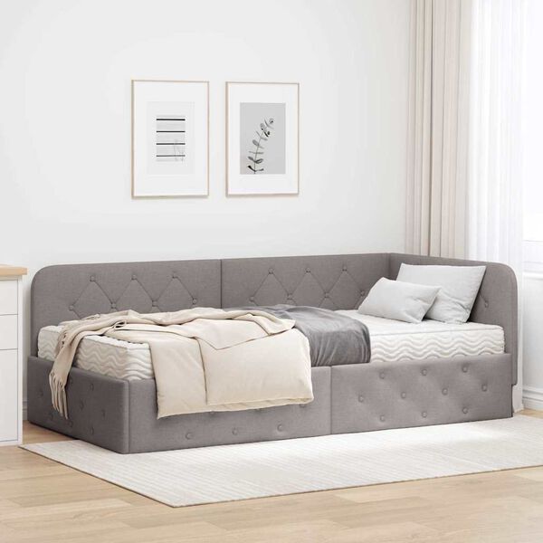 vidaXL &Kappa;&rho;&epsilon;&beta;ά&tau;&iota; &Gamma;&omega;&nu;ί&alpha;&sigmaf; &mu;&epsilon; &sigma;&tau;&rho;ώ&mu;&alpha; &mu;&epsilon; &kappa;&epsilon;&phi;&alpha;&lambda;ά&rho;&iota; Taupe 100 x 200 cm ύ&phi;&alpha;&sigma;&mu;&alpha;