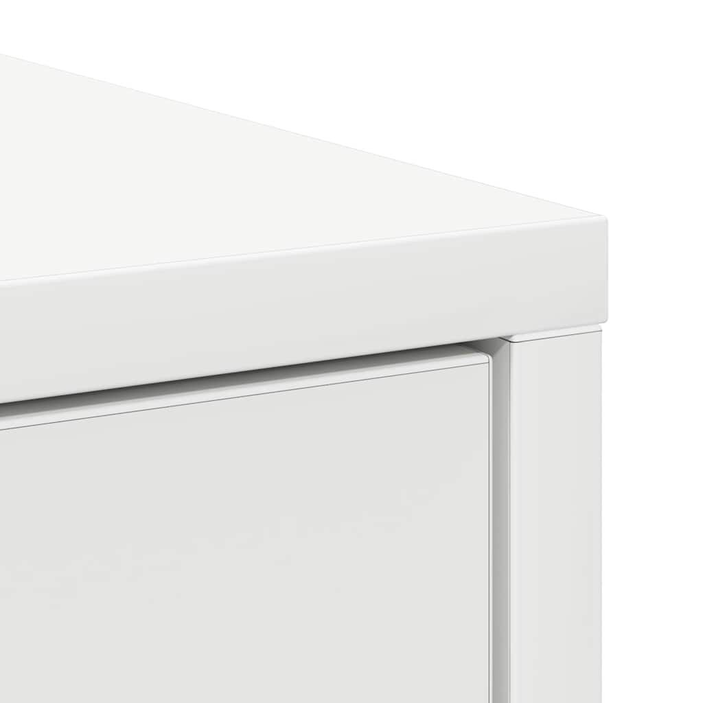 vidaXL Συρταριέρα με Συρτάρια Λευκή 80x34x76 εκ. από Επεξ. Ξύλο