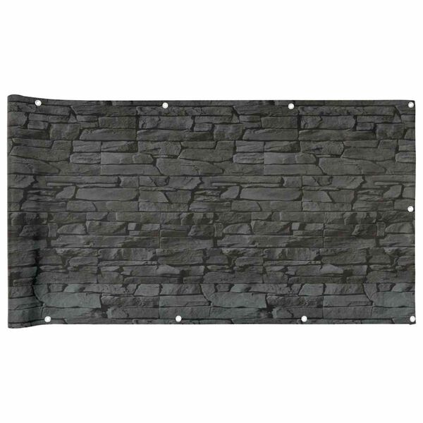 vidaXL &Pi;&epsilon;&rho;ί&phi;&rho;&alpha;&xi;&eta; &Mu;&pi;&alpha;&lambda;&kappa;&omicron;&nu;&iota;&omicron;ύ &Sigma;&chi;έ&delta;&iota;&omicron; Ledge Stone &Gamma;&kappa;&rho;&iota; 600x120 &epsilon;&kappa;. PVC