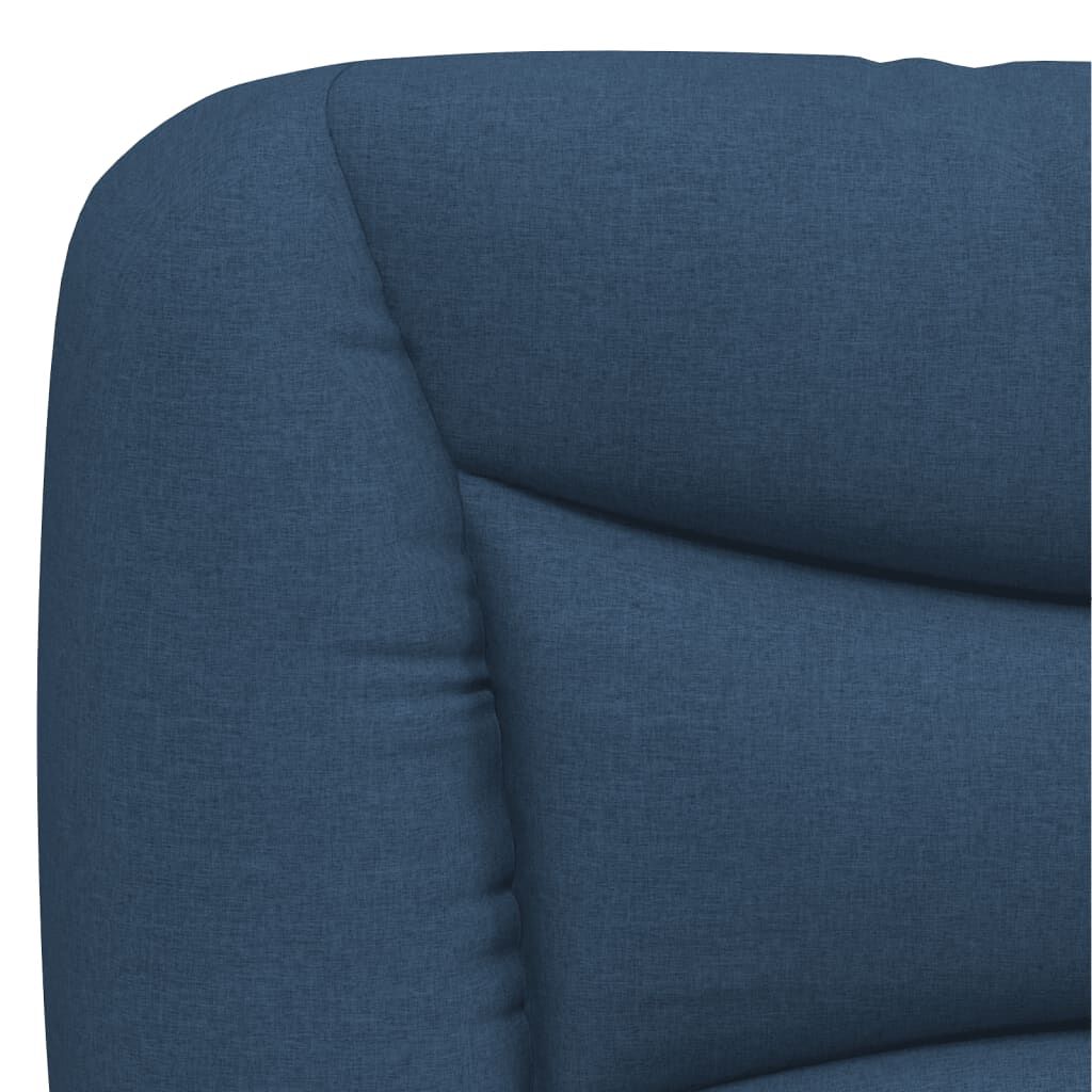 vidaXL Πλαίσιο κρεβατιού χωρίς στρώμα μπλε 120x200cm ύφασμα