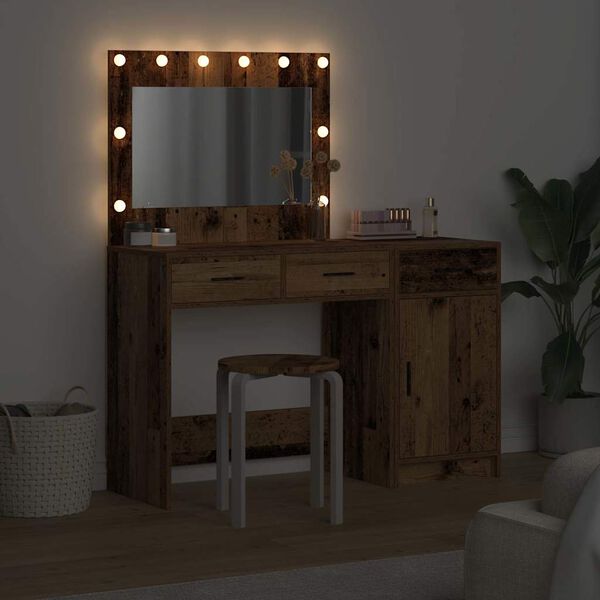 vidaXL Τραπέζι περιποίησης με συρτάρι 2 pcs Καφέ 40 x 41 x 75 εκ