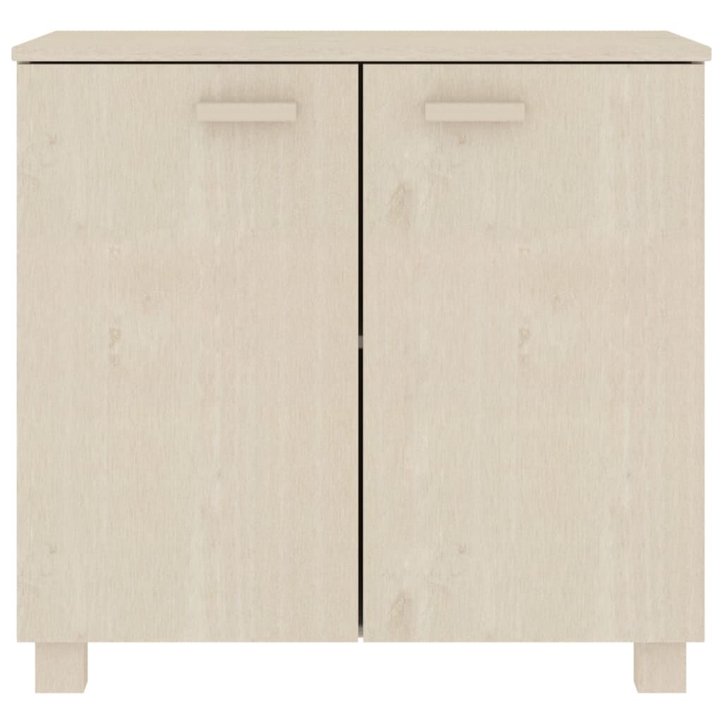 vidaXL Ντουλάπι HAMAR Καφέ Μελί 85 x 35 x 80 εκ. Μασίφ Ξύλο Πεύκου