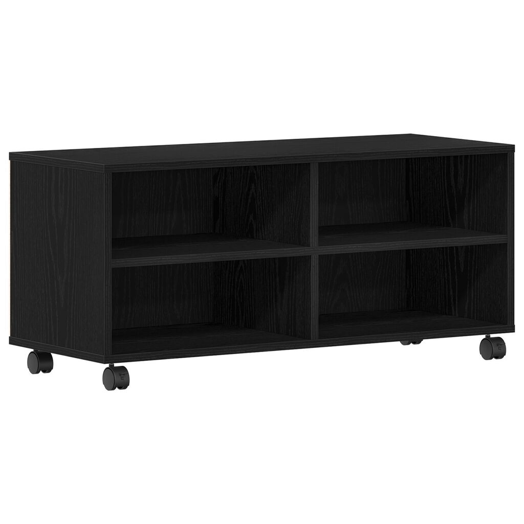vidaXL Κονσόλα Τηλεόρασης Μαύρη 90x35x35 εκ Επεξεργασμένο Ξύλο