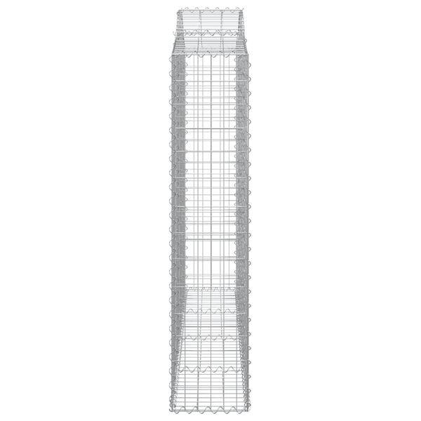 vidaXL Συρματοκιβώτιο Τοξωτό 200x30x140/160εκ. από Γαλβανισμένο Χάλυβα