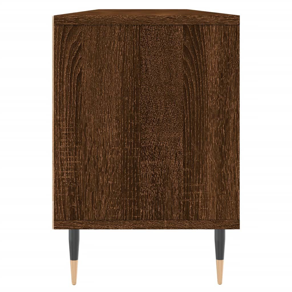 vidaXL Έπιπλο Τηλεόρασης Καφέ Δρυς 150x30x44,5 εκ. Επεξεργασμένο Ξύλο