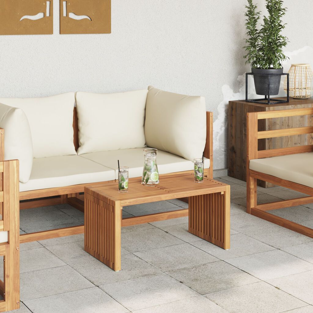 vidaXL Τραπεζάκι Κήπου 70x37.5x35.5 εκ Μασίφ Ξύλο Teak