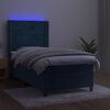 vidaXL &Kappa;&rho;&epsilon;&beta;ά&tau;&iota; Boxspring &mu;&epsilon; &Sigma;&tau;&rho;ώ&mu;&alpha; & LED &Sigma;&kappa;. &Mu;&pi;&lambda;&epsilon; 100x200&epsilon;&kappa;. &Beta;&epsilon;&lambda;&omicron;ύ&delta;&iota;&nu;&omicron;